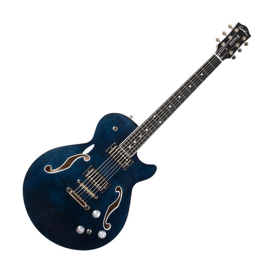 Godin Montreal Premiere A/E Semi-Hollow Body Electric Guitar w/Gig Bag, Indigo Blue