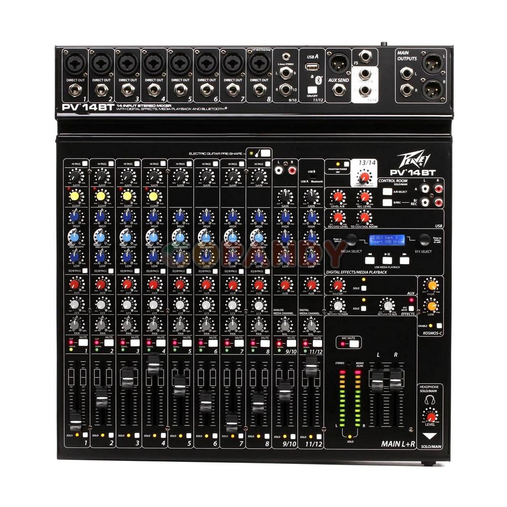 Peavey PV 14BT 14 Channel Compact Mixer with Bluetooth