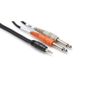 Hosa CMP-159 Stereo Breakout Cable 10ft, 3.5mmTRS-2x1/4TS