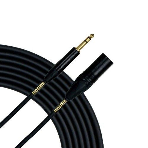 Mogami Gold 1/4" TRS to XLR Male Cable, 10 Foot