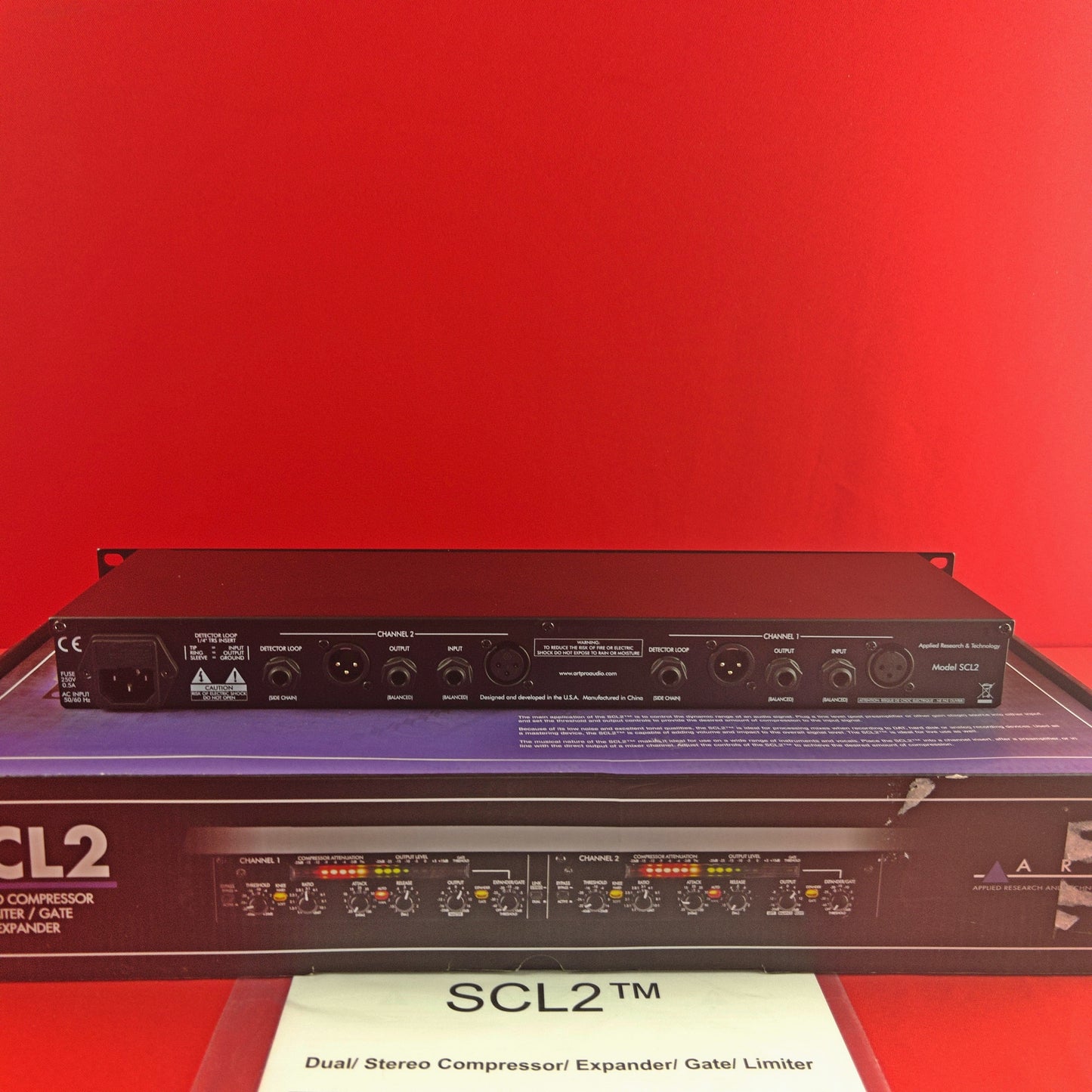 [USED] ART SCL2 Dual / Stereo Compressor / Limiter Expander / Gate (See Description).