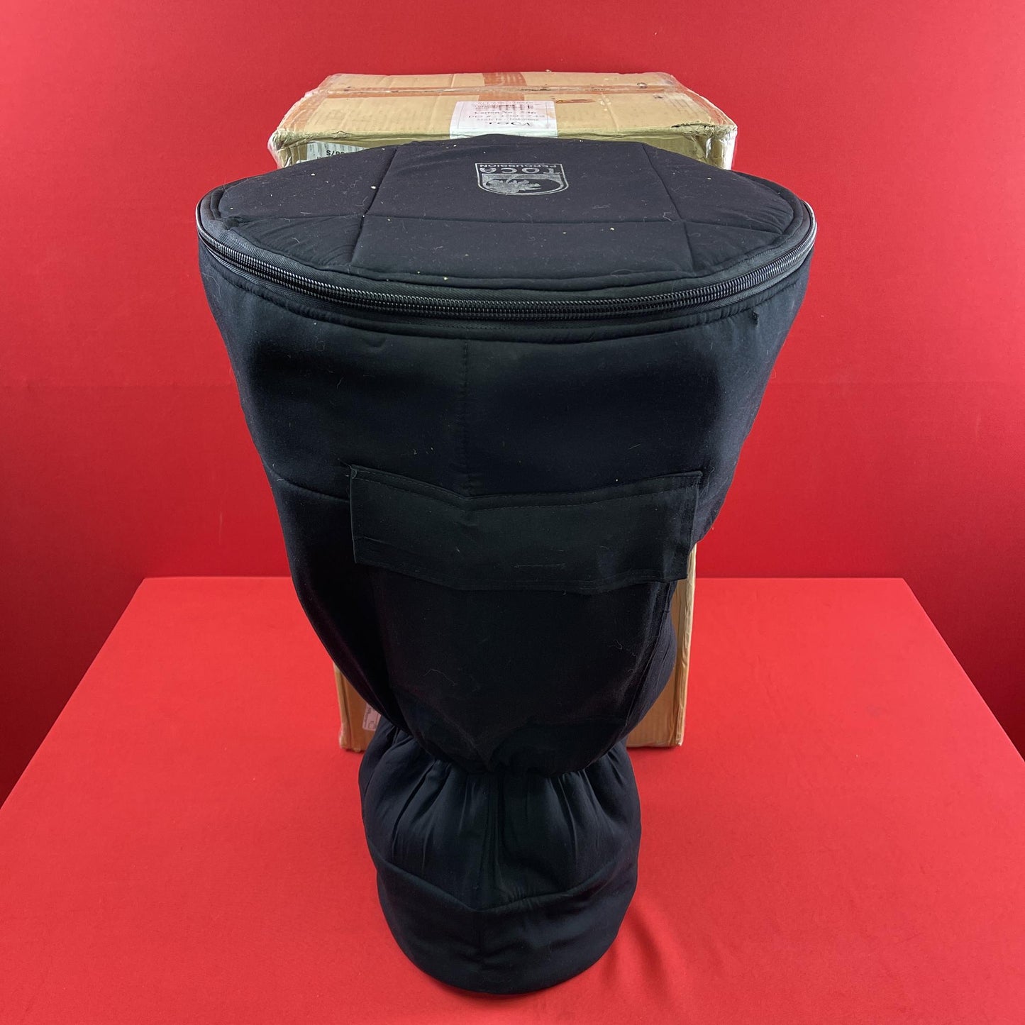 [USED] Toca SFDMX-14BMB Mechanically Tuned 14-Inch Djembe w/Bag, Black Mamba