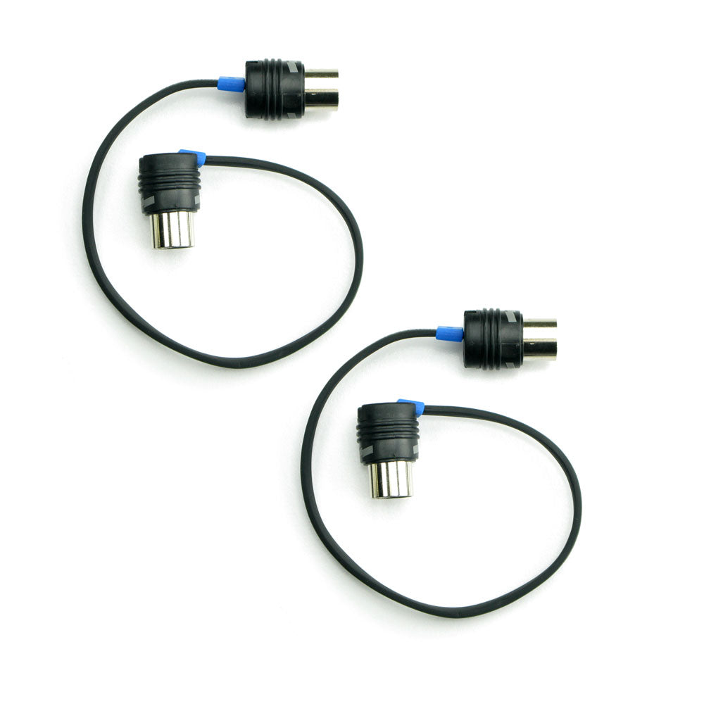 EBS MIDI-28 11 inch (28cm) BlueDOT Flat MIDI Cable, Set of 2