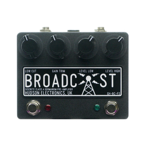 Hudson Broadcast Dual Switch Preamp Overdrive, Black (Gear Hero Exclusive)
