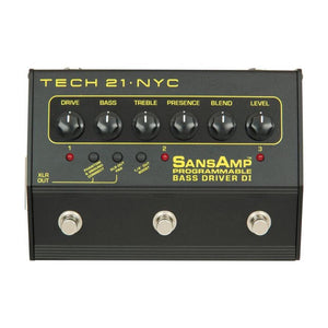 Tech 21 PBDR SansAmp 3 Channel Programmable Bass Driver DI