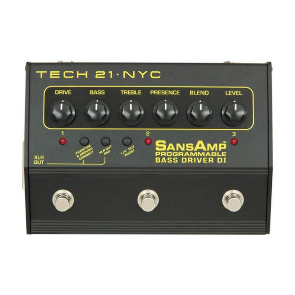 Tech 21 PBDR SansAmp 3 Channel Programmable Bass Driver DI