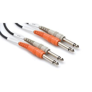 Hosa CPP-202 Stereo Interconnect Cable 6ft, 2x1/4TS-2x1/4TS