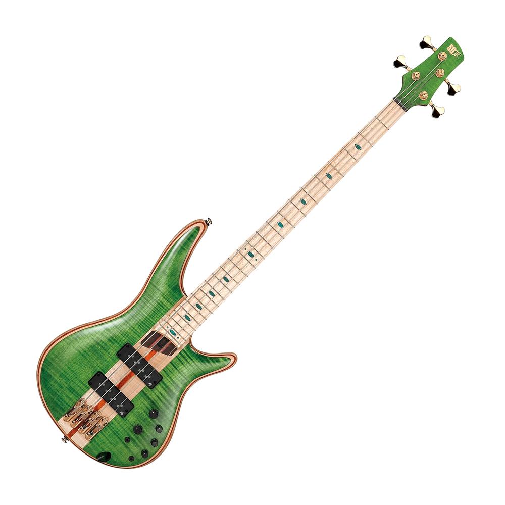Ibanez SR4FMDXEGL SR Series Bass Guitar w/Gig Bag, Emerald Green Low Gloss