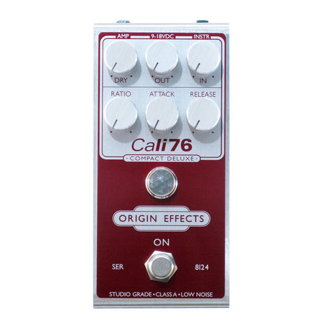 Origin Effects Cali-76 Compact Deluxe, Red Invert (Pedal Genie Exclusive)