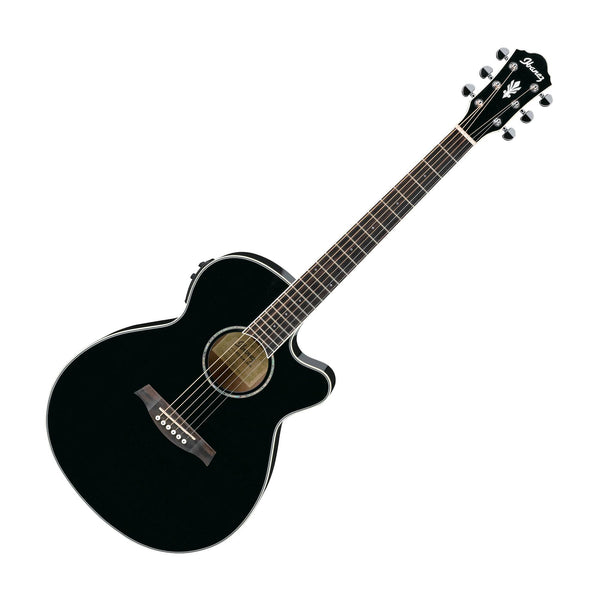 Ibanez AEG10II-BK Acoustic Electric Guitar, Black