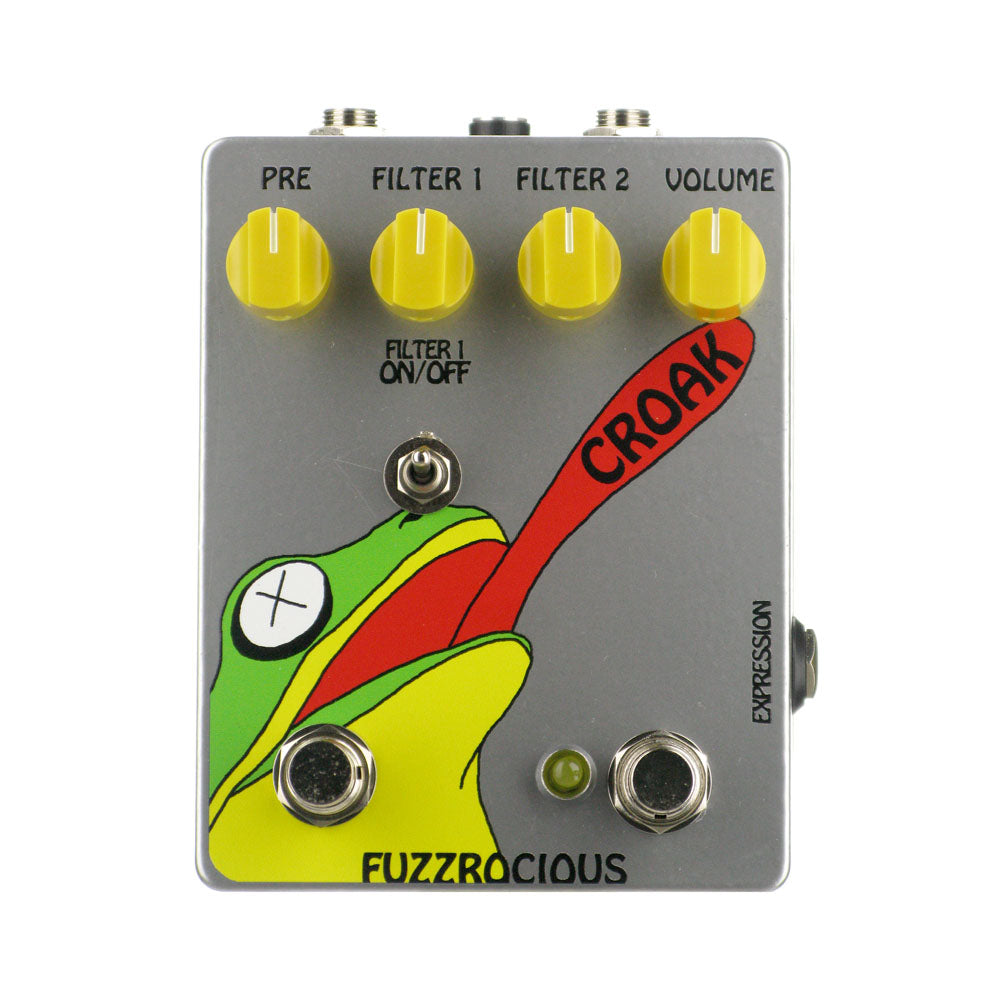 Fuzzrocious Pedals Croak Fuzz Envelope Filter, Chrome