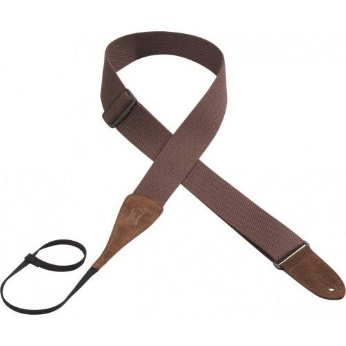 Levy's 2" Cotton Acoustic Guitar Strap, Brown