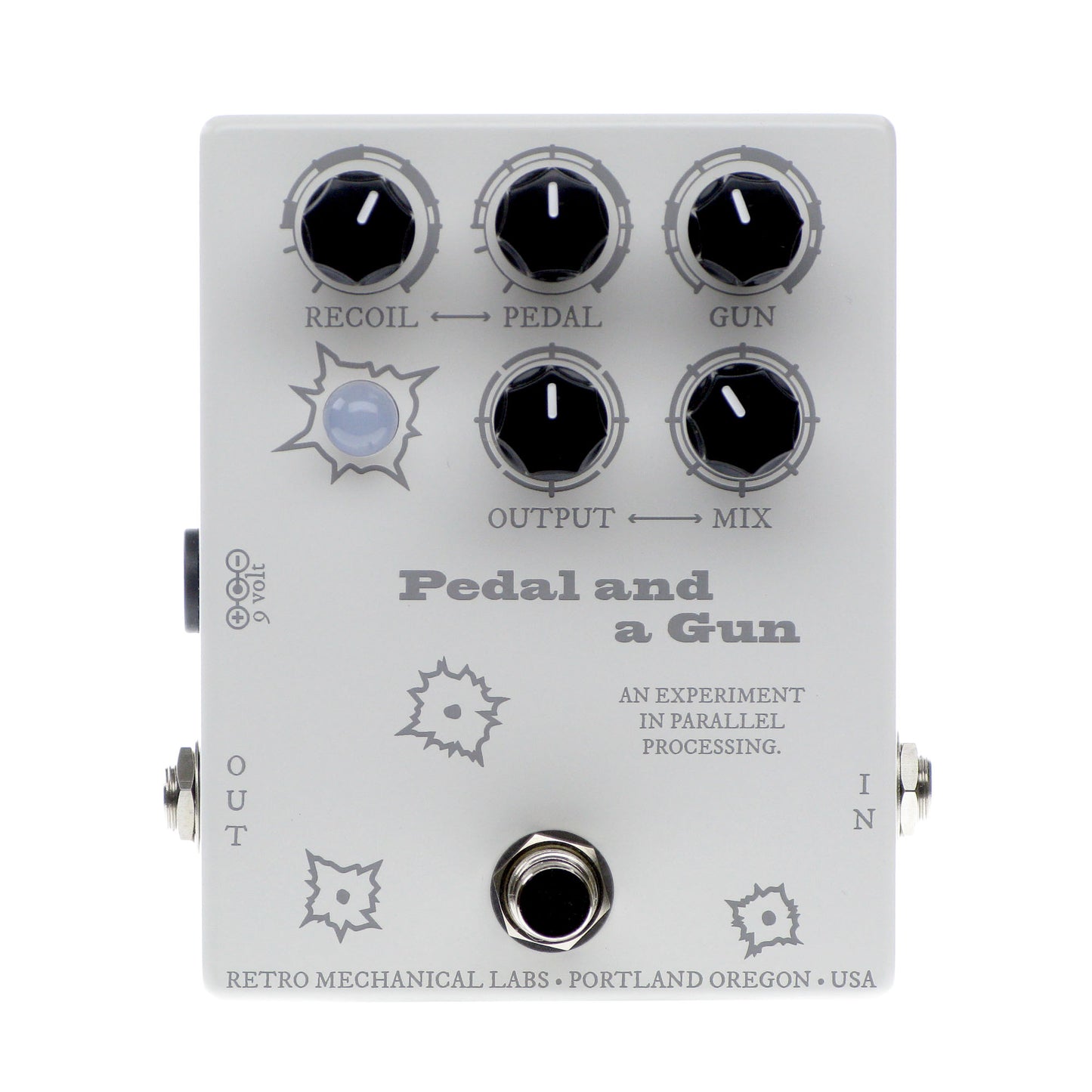 Retro Mechanical Labs Pedal And A Gun 2.0, White