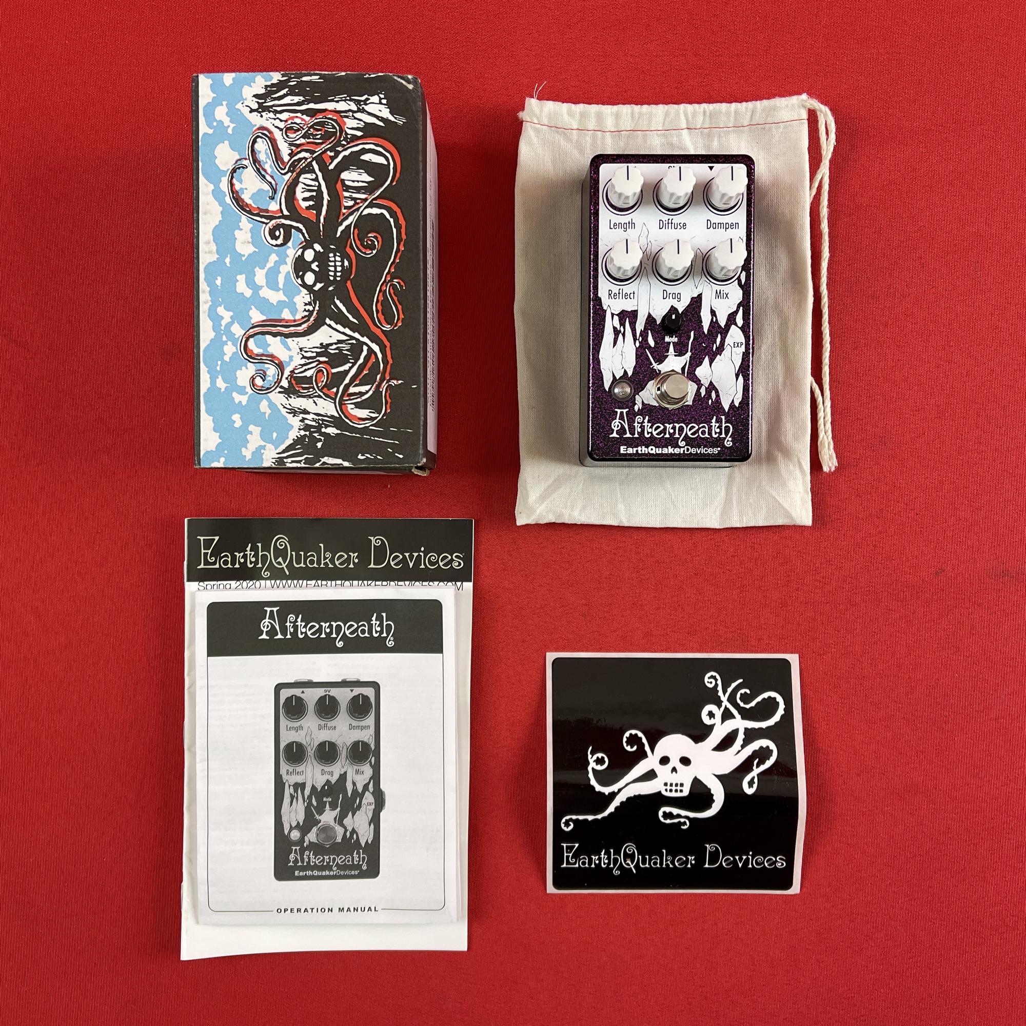 [USED] EarthQuaker Devices Afterneath V2 Reverberation Machine, Purple Sparkle (Gear Hero Exclusive)