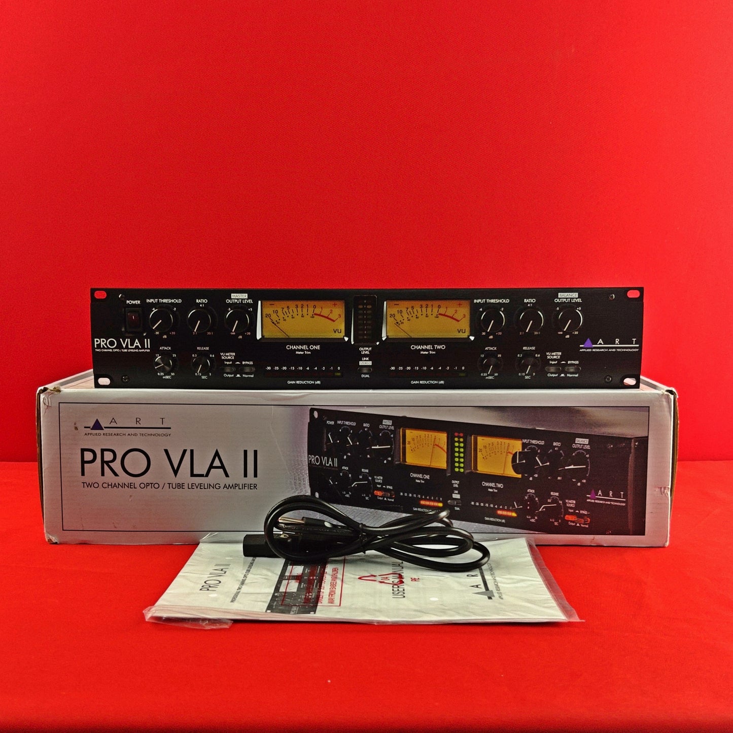 [USED] ART PRO VLA II Two Channel Vactrol-based Compressor (See Description)