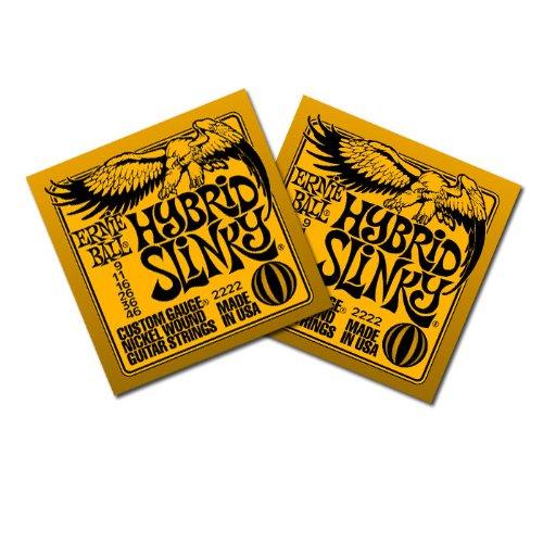 Ernie Ball 2222 Electric Guitar Strings - Hybrid Slinky Nickel Wound - 9-46