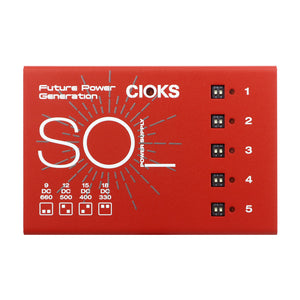 Cioks SOL Pedal Power Supply, Red (Gear Hero Exclusive)