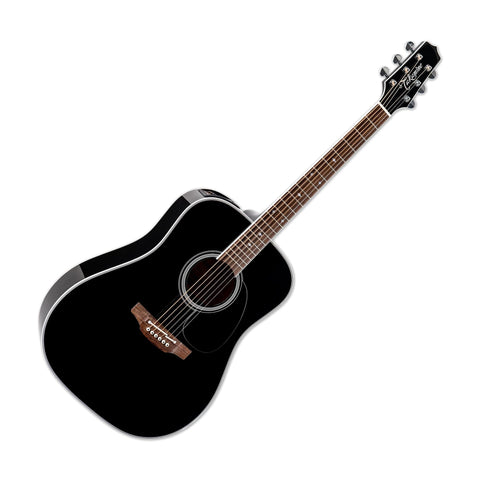 Takamine FT341 Acoustic Electric Guitar w/Semi-Hard Case, Gloss Black