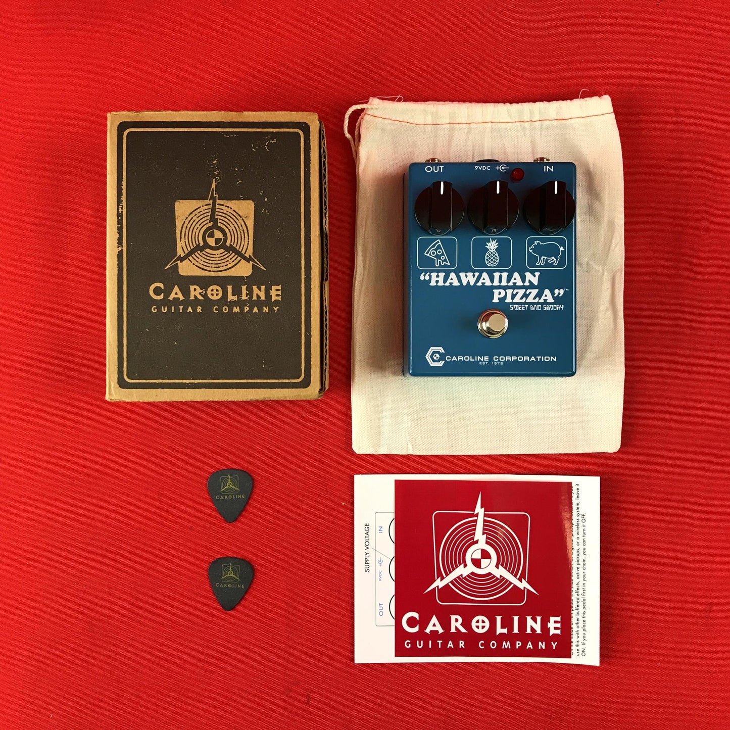 [USED] Caroline Hawaiian Pizza Fuzz Overdrive, Reverse (Gear Hero Exclusive)