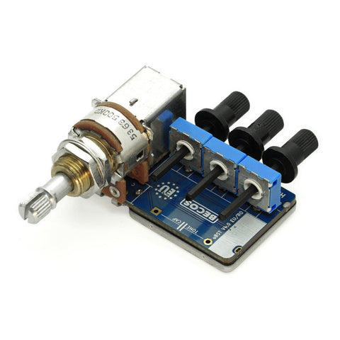 BECOS FX Micro Booster MK4 Onboard Guitar Preamp with Push-Push Switch-Pot, 500K (for Humbucker)