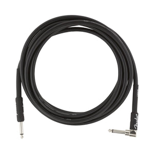 Fender 0990820025 10' Angled Professional Instrument Cable, Black