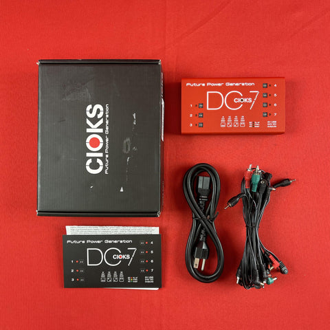 [USED] CIOKS DC7 Pedal Power Supply, Red (Gear Hero Exclusive)