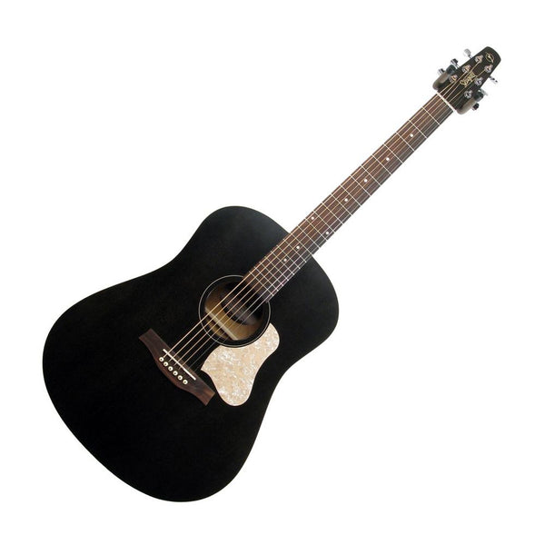 Seagull S6 Original Slim Acoustic Guitar, Flat Black with Bag (Gear Hero Exclusive)