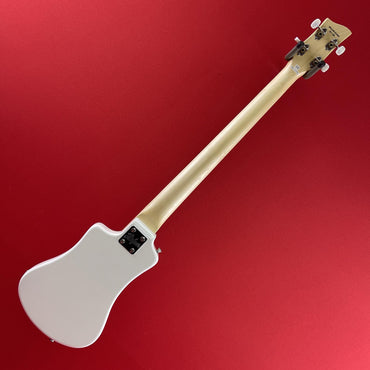 [USED] Hofner HCT-SHB-WH-O Shorty Electric Travel Bass Guitar w/Gig Bag, White