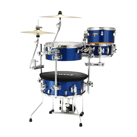 Tama CJB46ISP Cocktail-Jam 4 Piece Drum Shell Kit, Indigo Sparkle