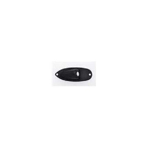 All Parts AP-0610-003 Black Jackplate for Strat w/Screws