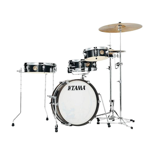 Tama LJK48PHBK Club-Jam Pancake 3 Piece Shell Kit, Hairline Black