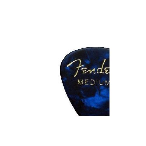 Fender 351 Premium Guitar Picks, 12 Pack, Blue Moto, Medium