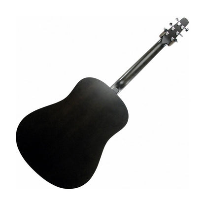 Seagull S6 Original Slim Acoustic Guitar, Flat Black with Bag (Gear Hero Exclusive)