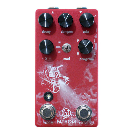 Walrus Audio Fathom Multi-Function Reverb, Red (Gear Hero Exclusive)