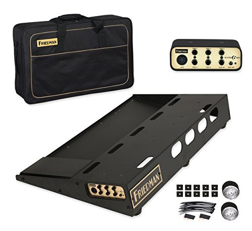 Friedman Tour Pro 1525 Gold Pack 15" x 25" Pedal Board with Riser, Professional Carrying Bag, and Buffer Bay 6