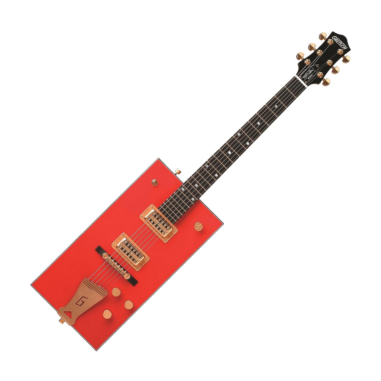 Gretsch G6138 Bo Diddley Signature Electric Guitar w/"G" Cutout Tailpiece, Firebird Red