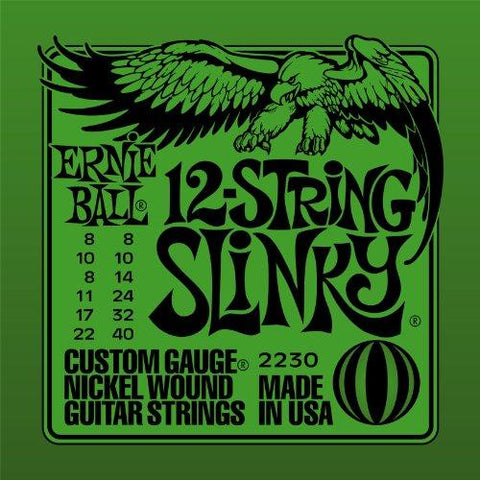 Ernie Ball 2230 12-string Slinky Nickel Wound Set (08 - 40)