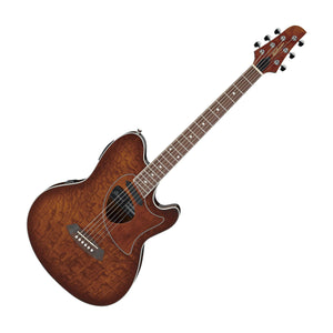 Ibanez TCM50 Talman Cutaway Acoustic-Electric Guitar, Vintage Brown Sunburst