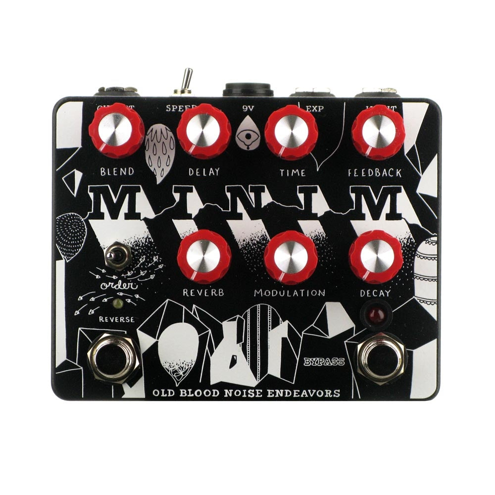 Old Blood Noise Endeavors Minim Immediate Ambient Machine, Black/White (Gear Hero Exclusive)