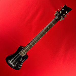 [USED] Hofner HOF-HCT-SH-BK-O Shorty Travel Guitar, Black Finish (See Description)