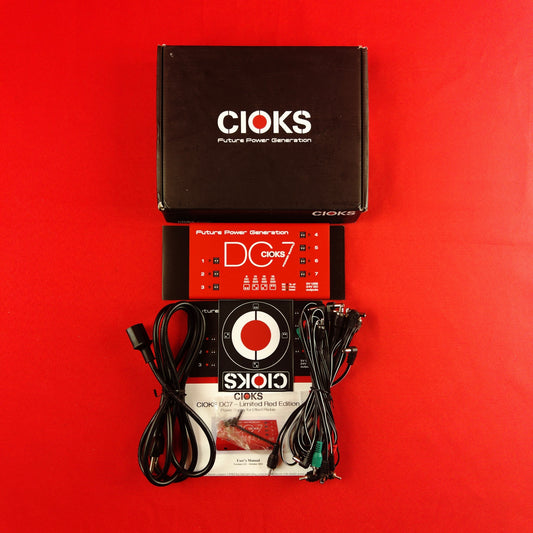 [USED] CIOKS DC7 Pedal Power Supply, Red (Gear Hero Exclusive)(See Description)