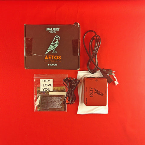 [USED] Walrus Audio Aetos 8 Output Power Supply, Red/Black (Gear Hero Exclusive) (See Description)