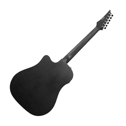 Ibanez ALT20WK Altstar Series Acoustic Electric Guitar, Weathered Black Open Pore