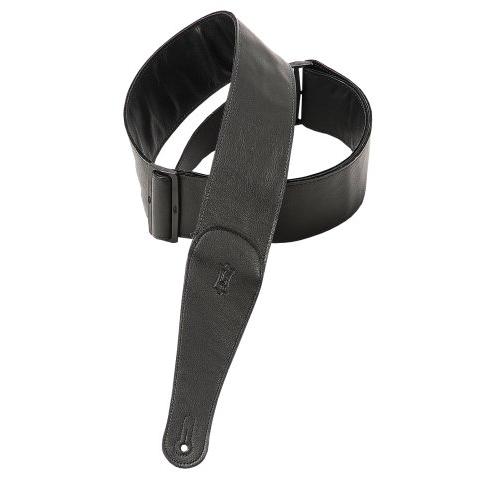 Levy's 3" Garment Leather Guitar Strap, Black