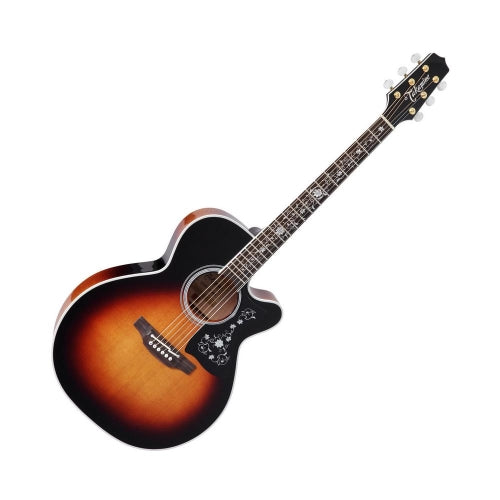 Takamine EF450C Thermal Top Acoustic/ Electric Guitar Brown Sunburst