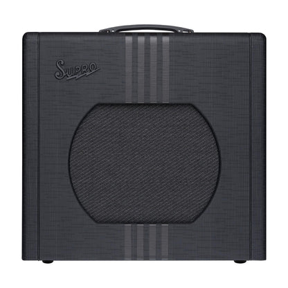 Supro 1822RBB Delta King 12 15-Watt 1 X 12" Guitar Combo, Black w/Black Stripes