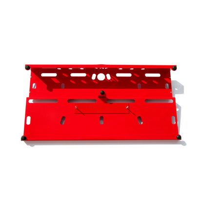 GO Pedalboards 2T36ATA 2-Tier 36-inch Aluminum Pedalboard w/ATA Flight Case, Red