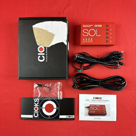 [USED] Cioks SOL Pedal Power Supply, Red (Gear Hero Exclusive) (See Description)