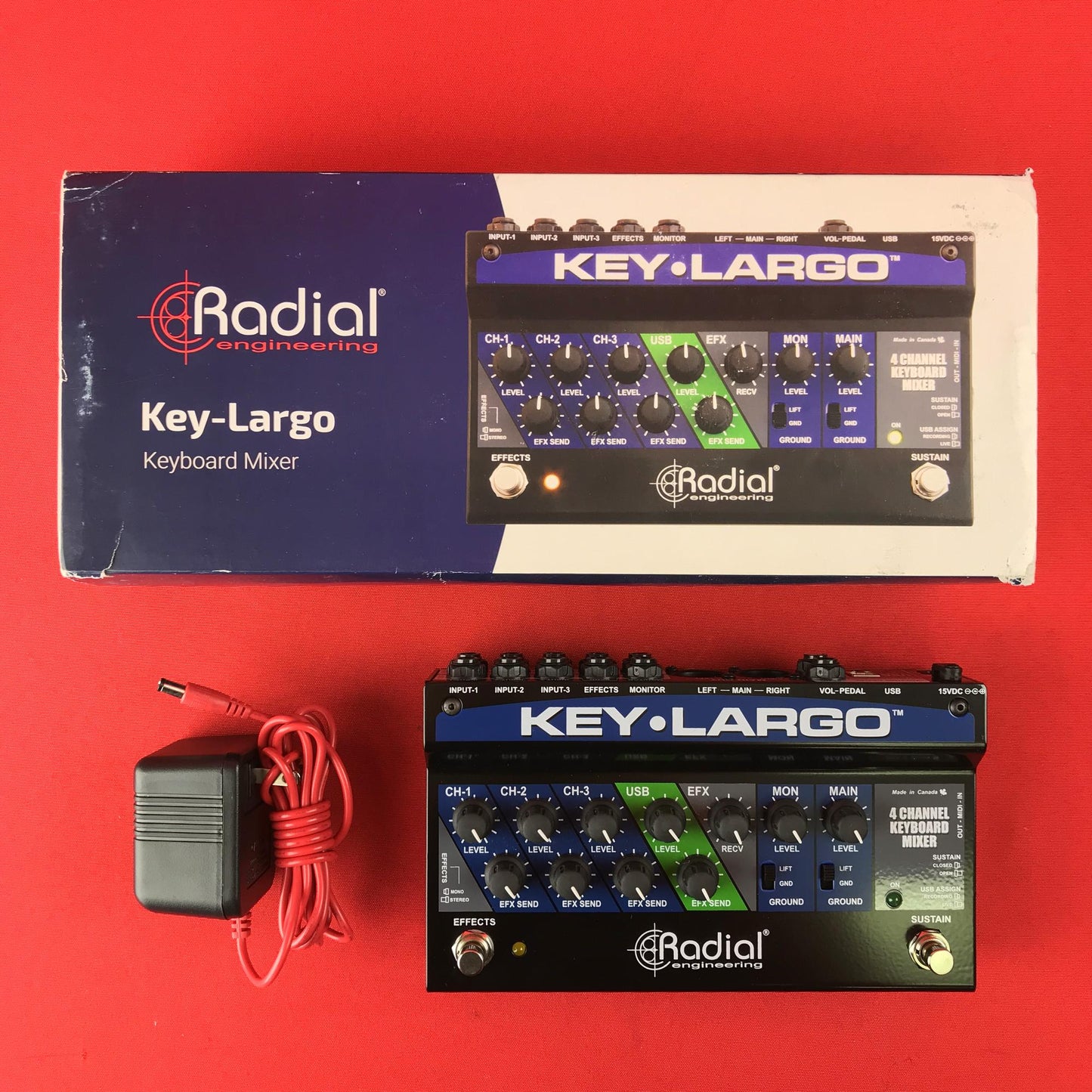 [USED] Radial Key Largo Keyboard Mixer with Balanced DI Outs