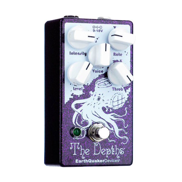 EarthQuaker Devices The Depths V2 Analog Optical Vibe Machine, Purple Sparkle (Gear Hero Exclusive)